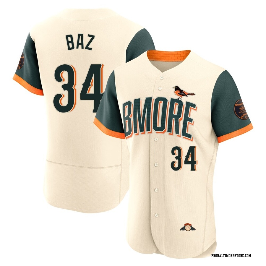 Cream Authentic Shane Baz Men's Baltimore Orioles 2026 City Connect Stadium Jersey