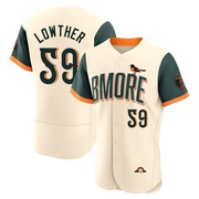 Cream Authentic Zac Lowther Men's Baltimore Orioles 2026 City Connect Stadium Jersey