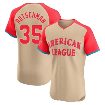 Cream Elite Adley Rutschman Men's Baltimore Orioles American League 2024 All-Star Game Jersey