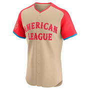 Cream Elite Gunnar Henderson Men's Baltimore Orioles American League 2024 All-Star Game Jersey