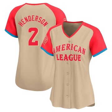Cream Limited Gunnar Henderson Women's Baltimore Orioles American League 2024 All-Star Game Jersey