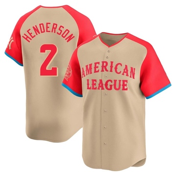 Cream Limited Gunnar Henderson Youth Baltimore Orioles American League 2024 All-Star Game Jersey