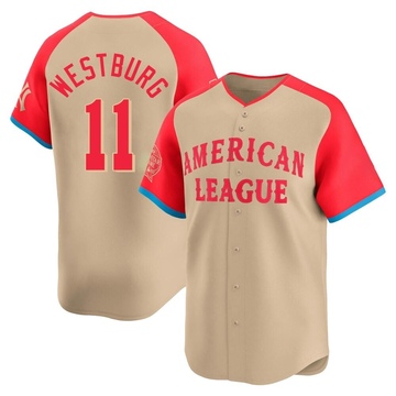 Cream Limited Jordan Westburg Youth Baltimore Orioles American League 2024 All-Star Game Jersey