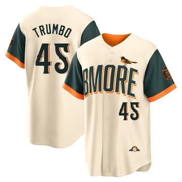 Cream Limited Mark Trumbo Youth Baltimore Orioles 2026 City Connect Stadium Jersey