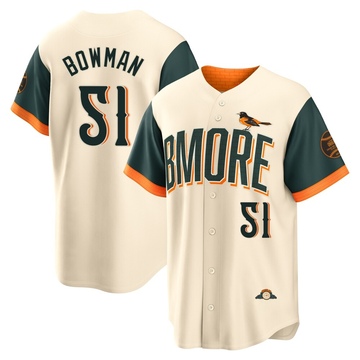 Cream Limited Matt Bowman Youth Baltimore Orioles 2026 City Connect Stadium Jersey