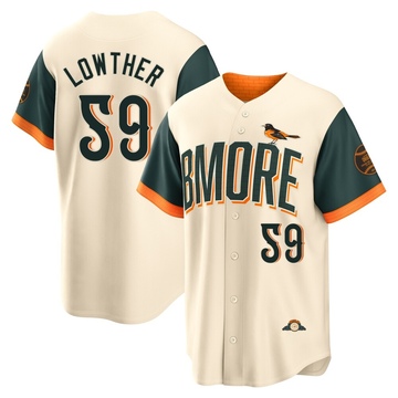 Cream Limited Zac Lowther Youth Baltimore Orioles 2026 City Connect Stadium Jersey