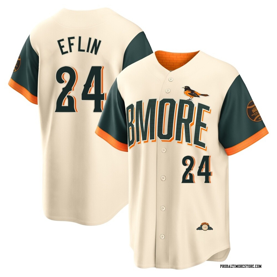 Cream Limited Zach Eflin Youth Baltimore Orioles 2026 City Connect Stadium Jersey