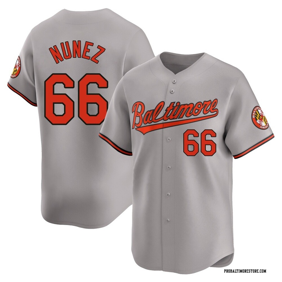 Gray Limited Anthony Nunez Men's Baltimore Orioles Road Jersey
