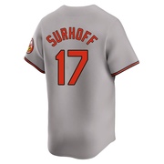 Gray Limited Bj Surhoff Youth Baltimore Orioles Road Jersey