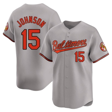 Gray Limited Davey Johnson Men's Baltimore Orioles Road Jersey