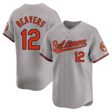 Gray Limited Dylan Beavers Men's Baltimore Orioles Road Jersey