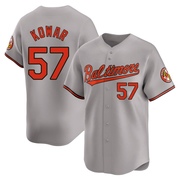 Gray Limited Jackson Kowar Men's Baltimore Orioles Road Jersey