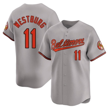 Gray Limited Jordan Westburg Youth Baltimore Orioles Road Jersey