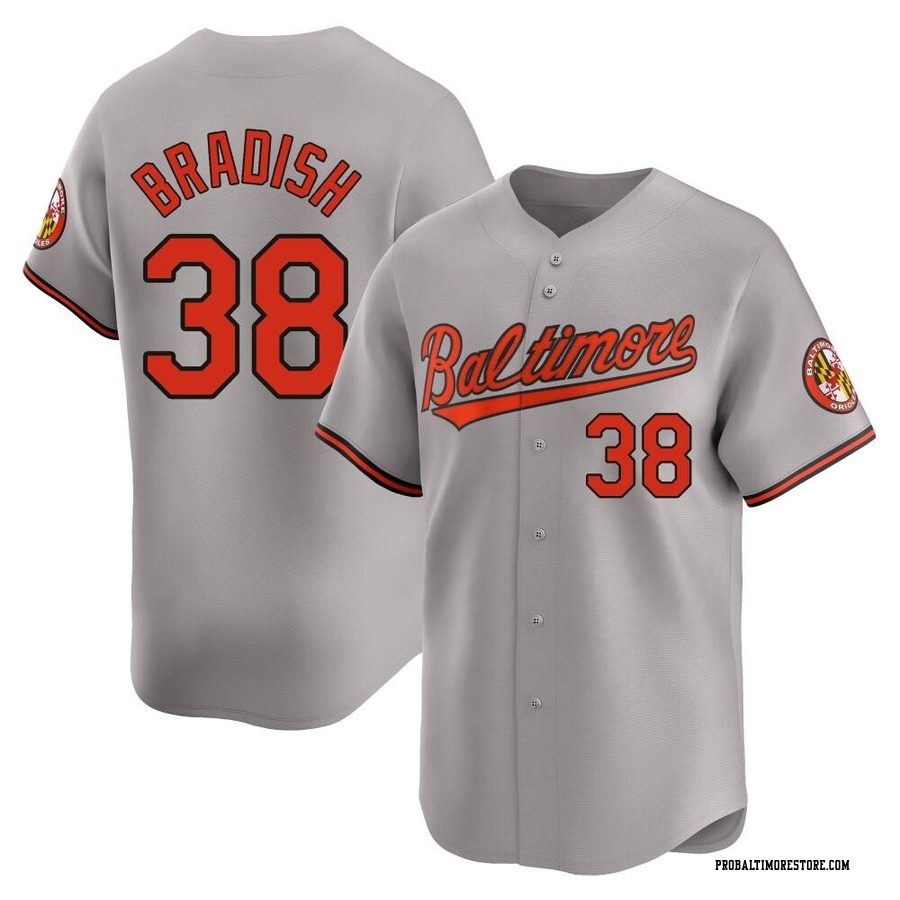 Gray Limited Kyle Bradish Men's Baltimore Orioles Road Jersey