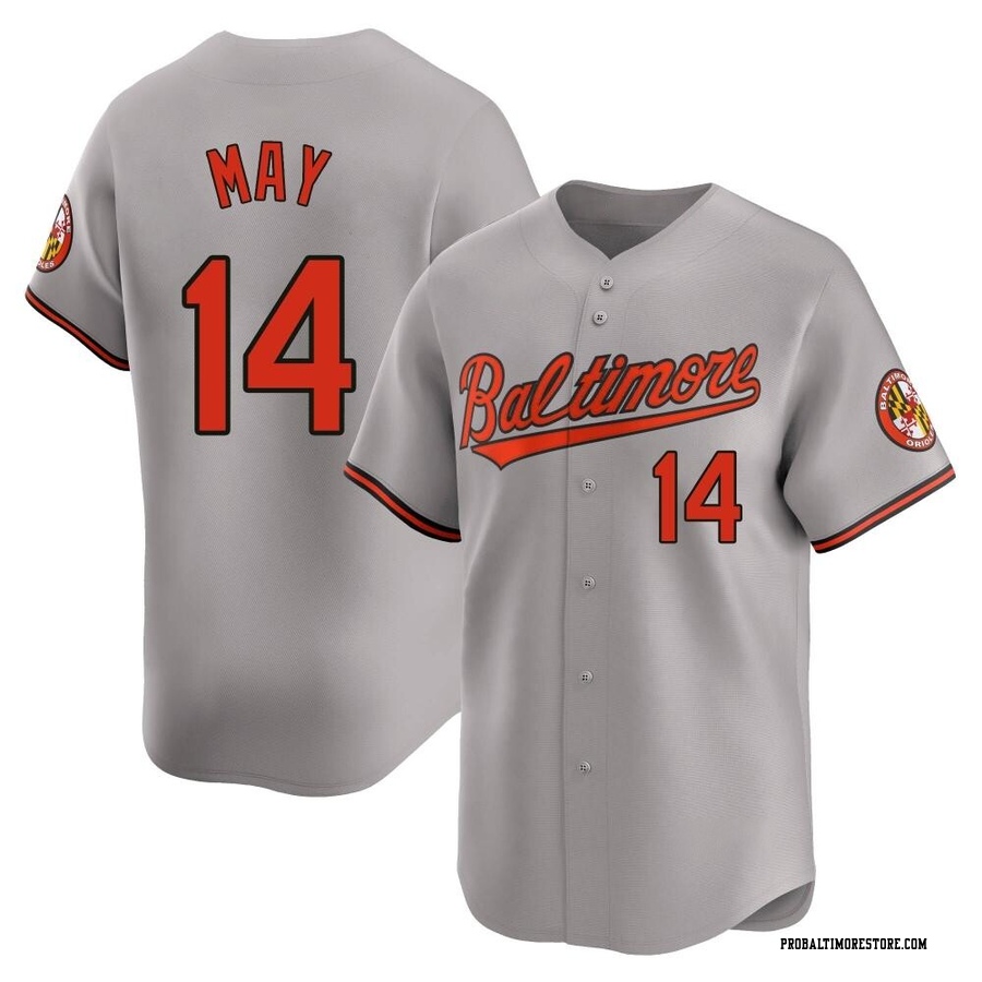 Gray Limited Lee May Youth Baltimore Orioles Road Jersey