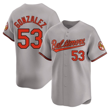 Gray Limited Luis Gonzalez Men's Baltimore Orioles Road Jersey