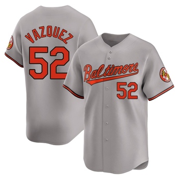 Gray Limited Luis Vazquez Men's Baltimore Orioles Road Jersey