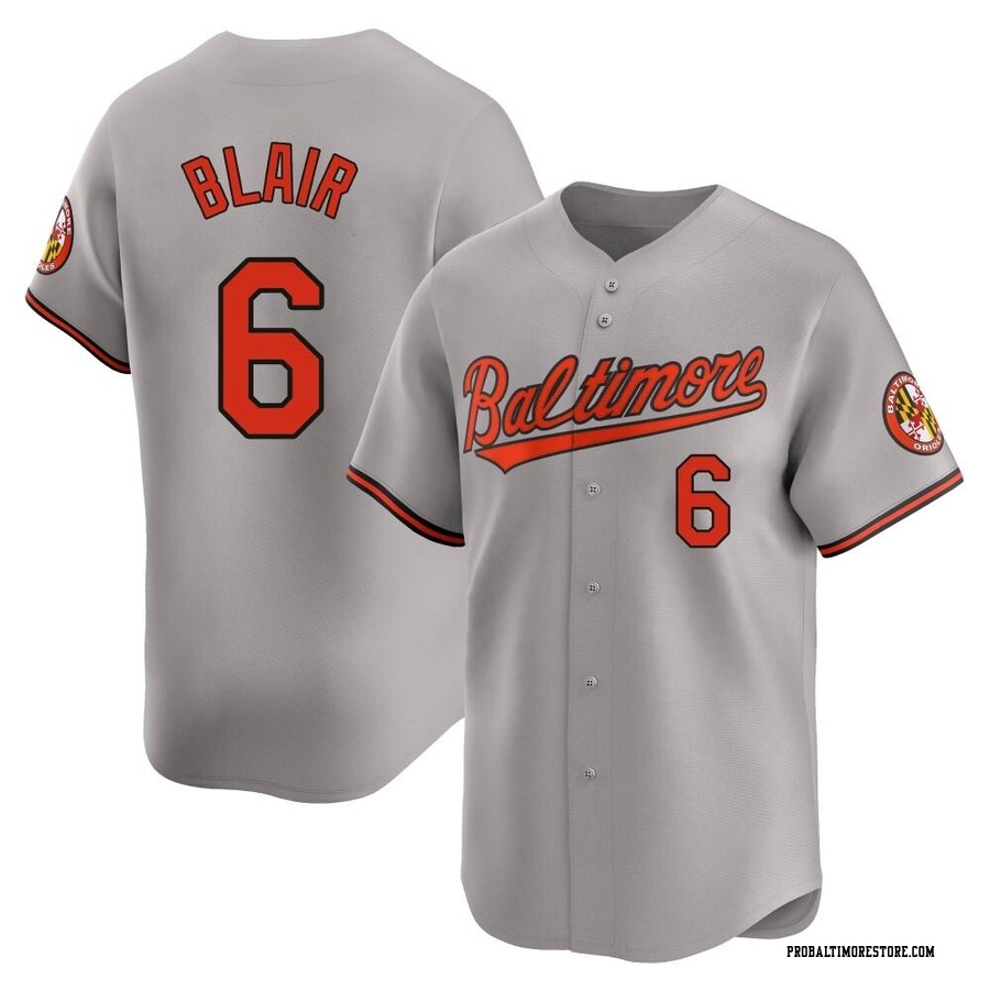 Gray Limited Paul Blair Youth Baltimore Orioles Road Jersey