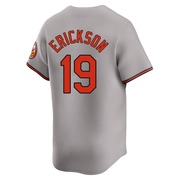 Gray Limited Scott Erickson Men's Baltimore Orioles Road Jersey