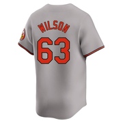 Gray Limited Tyler Wilson Men's Baltimore Orioles Road Jersey
