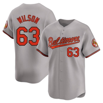 Gray Limited Tyler Wilson Men's Baltimore Orioles Road Jersey