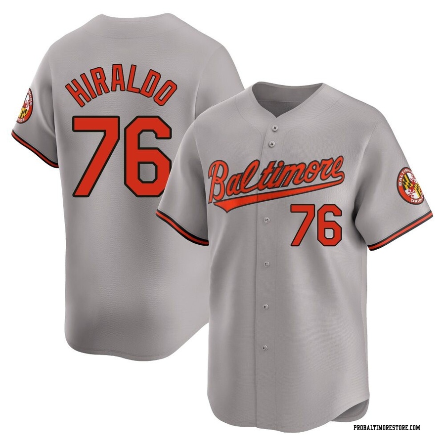 Gray Limited Yaramil Hiraldo Youth Baltimore Orioles Road Jersey