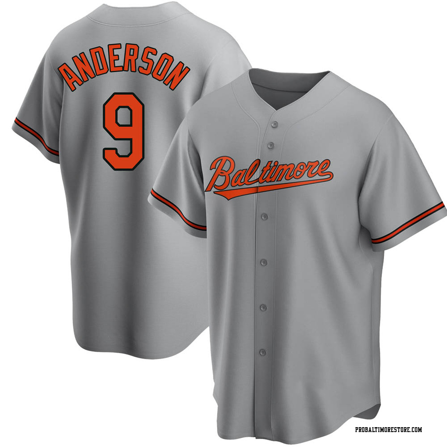 Gray Replica Brady Anderson Men's Baltimore Orioles Road Jersey