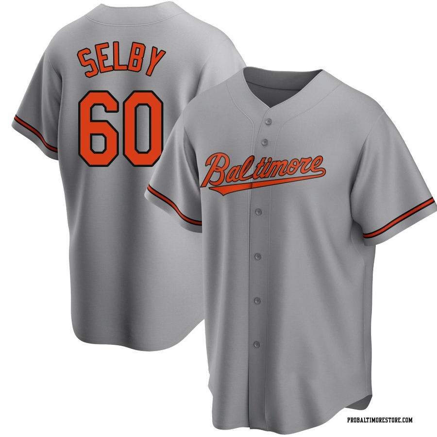 Gray Replica Colin Selby Men's Baltimore Orioles Road Jersey