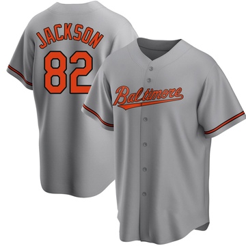 Gray Replica Jeremiah Jackson Youth Baltimore Orioles Road Jersey