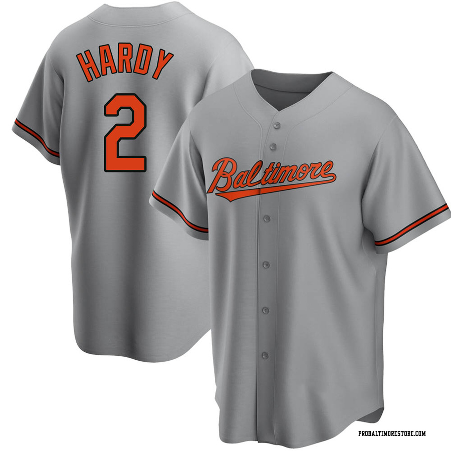 Gray Replica J.J. Hardy Youth Baltimore Orioles Road Jersey
