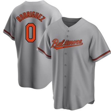 Gray Replica Miguel Rodriguez Men's Baltimore Orioles Road Jersey