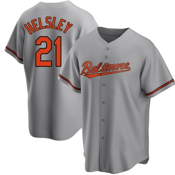 Gray Replica Ryan Helsley Youth Baltimore Orioles Road Jersey
