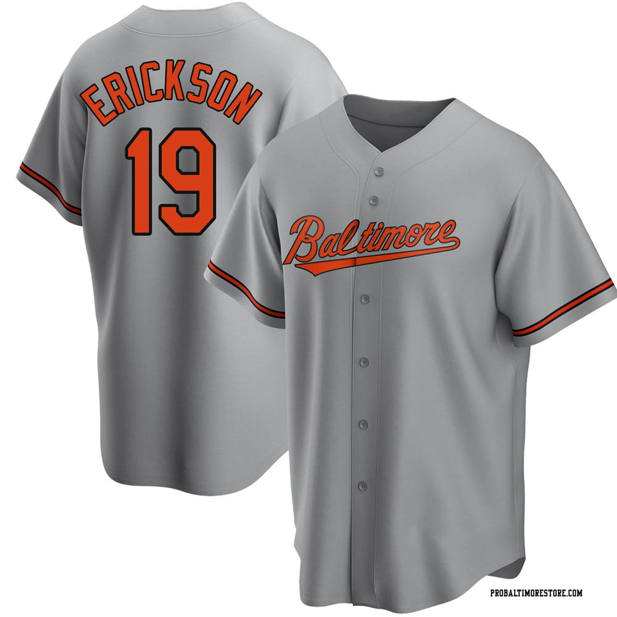 Gray Replica Scott Erickson Men's Baltimore Orioles Road Jersey