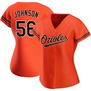 Orange Authentic Daniel Johnson Women's Baltimore Orioles Alternate Jersey