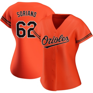 Orange Authentic George Soriano Women's Baltimore Orioles Alternate Jersey