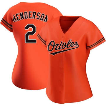 Orange Authentic Gunnar Henderson Women's Baltimore Orioles Alternate Jersey