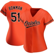 Orange Authentic Matt Bowman Women's Baltimore Orioles Alternate Jersey