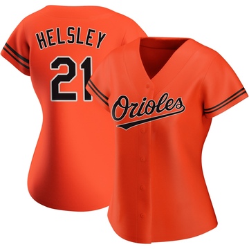 Orange Authentic Ryan Helsley Women's Baltimore Orioles Alternate Jersey