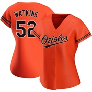 Orange Authentic Spenser Watkins Women's Baltimore Orioles Alternate Jersey