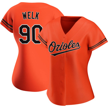 Orange Authentic Toby Welk Women's Baltimore Orioles Alternate Jersey