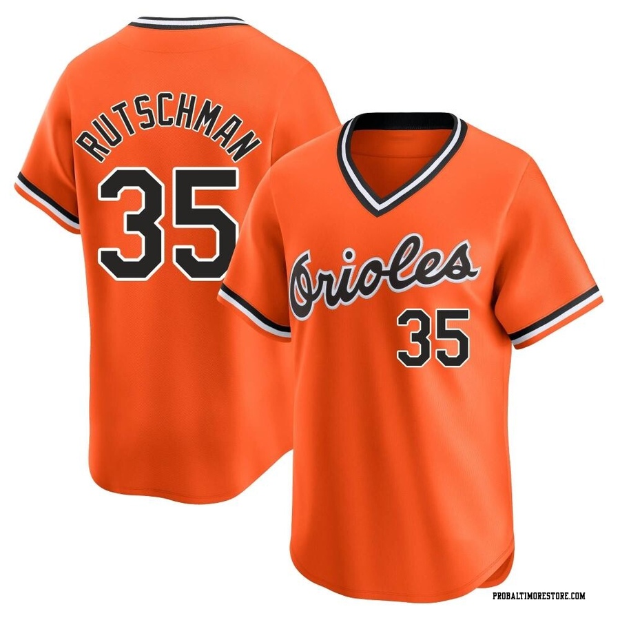 Orange Limited Adley Rutschman Youth Baltimore Orioles Cooperstown Collection Jersey