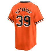 Orange Limited Andrew Kittredge Men's Baltimore Orioles Cooperstown Collection Jersey