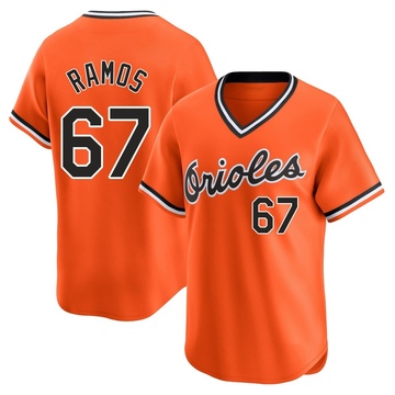 Orange Limited Bryan Ramos Youth Baltimore Orioles Cooperstown Collection Jersey