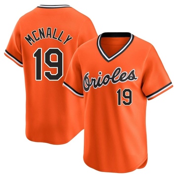 Orange Limited Dave Mcnally Men's Baltimore Orioles Cooperstown Collection Jersey