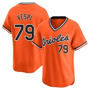 Orange Limited Nick Vespi Youth Baltimore Orioles Cooperstown Collection Jersey