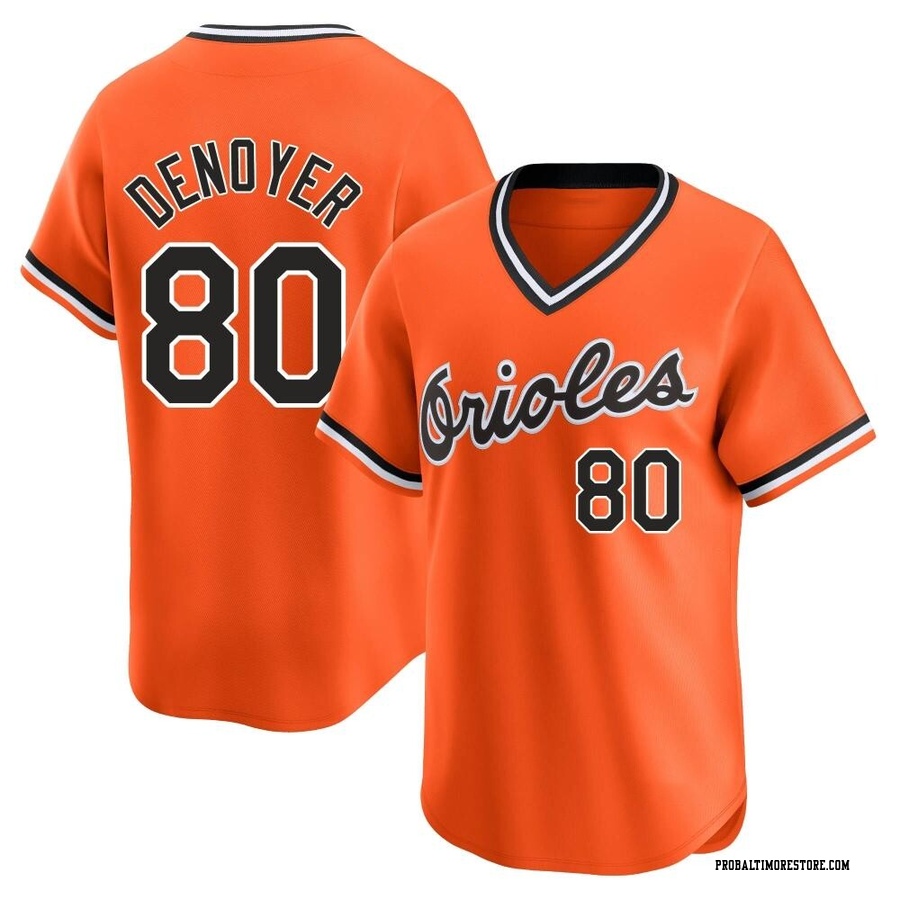 Orange Limited Noah Denoyer Youth Baltimore Orioles Cooperstown Collection Jersey
