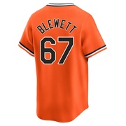 Orange Limited Scott Blewett Men's Baltimore Orioles Cooperstown Collection Jersey