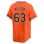 Orange Limited Tyler Wilson Youth Baltimore Orioles Cooperstown Collection Jersey