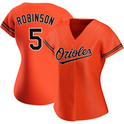 Orange Replica Brooks Robinson Women's Baltimore Orioles Alternate Jersey