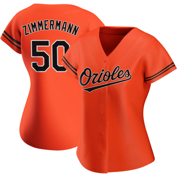 Orange Replica Bruce Zimmermann Women's Baltimore Orioles Alternate Jersey